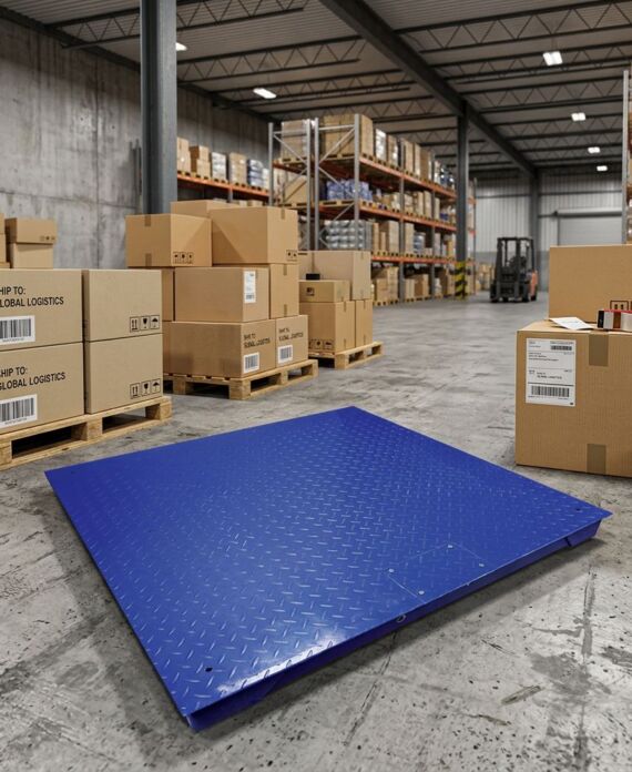 Báscula de plataforma para almacen