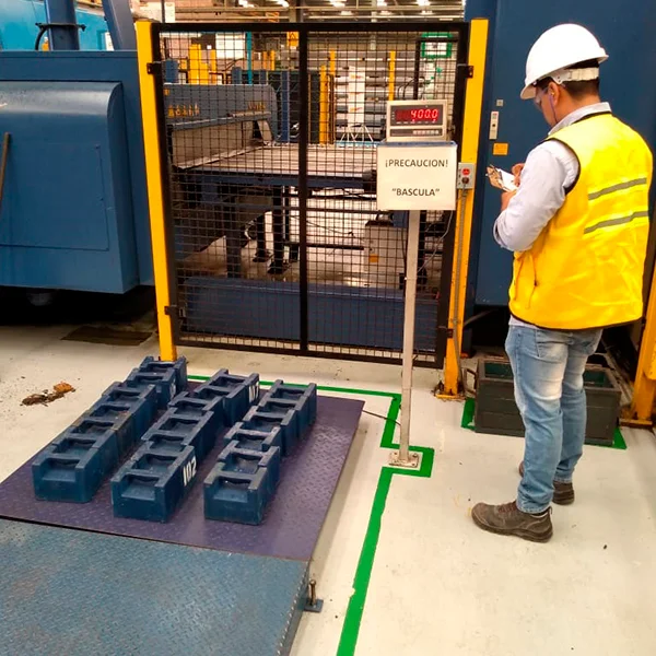 laboratorio de calibración de básculas industriales acreditado ante CENAM